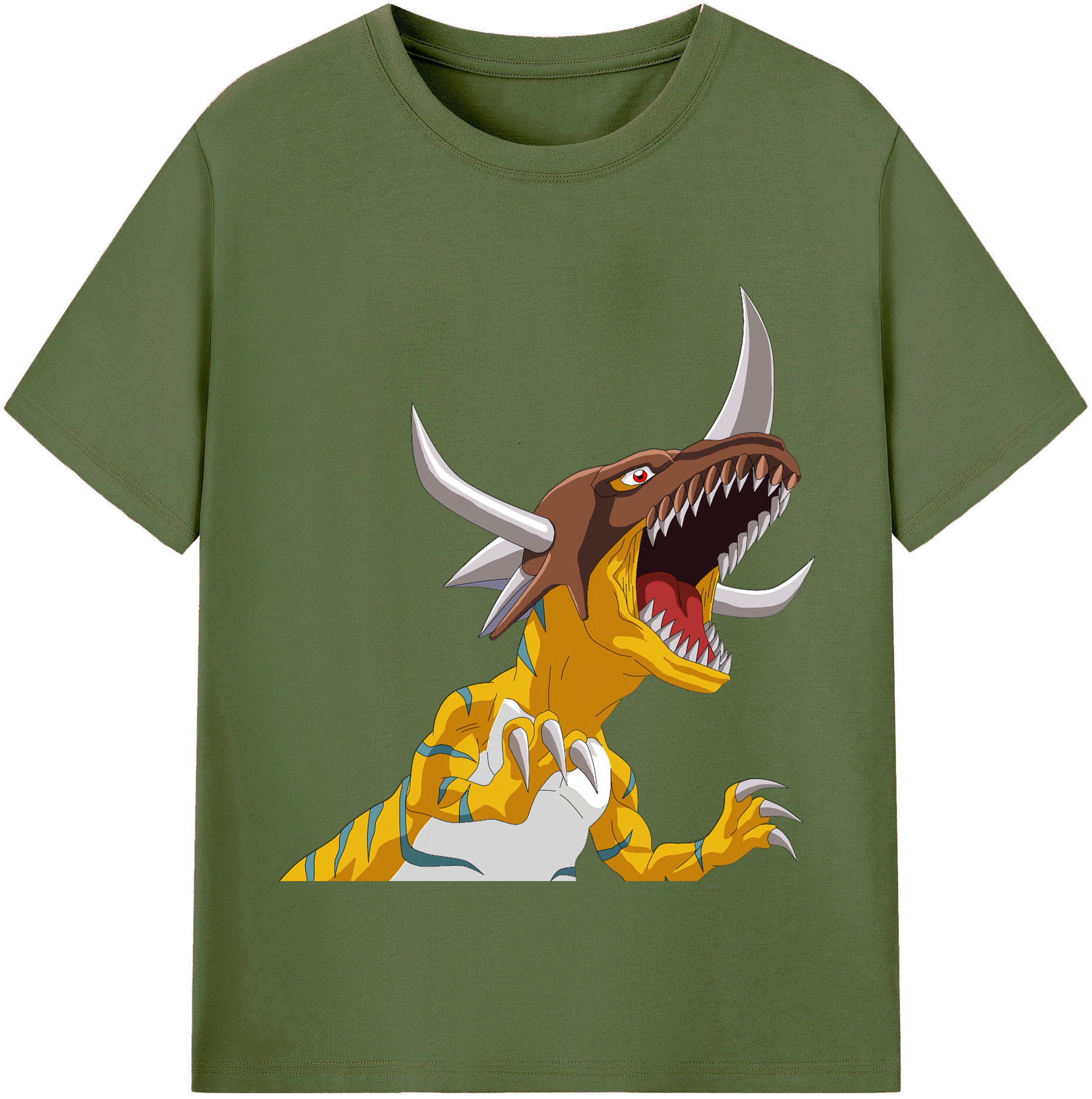 （画像用） Digimon デジタルモンスター/デジモン 綿100％半袖Tシャツ（フロントプリント）